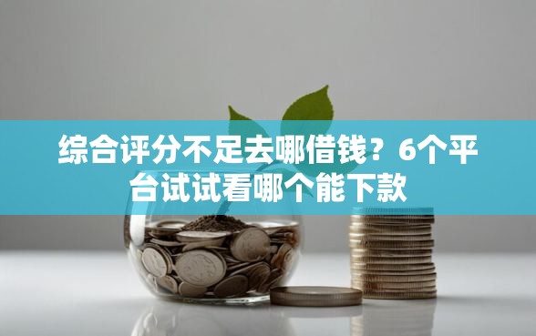 综合评分不足去哪借钱？6个平台试试看哪个能下款