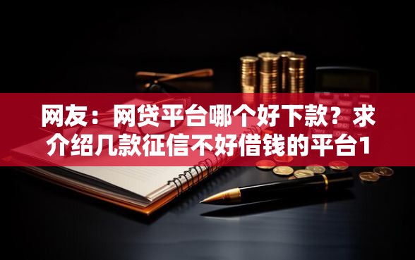 网友：网贷平台哪个好下款？求介绍几款征信不好借钱的平台100%能借到