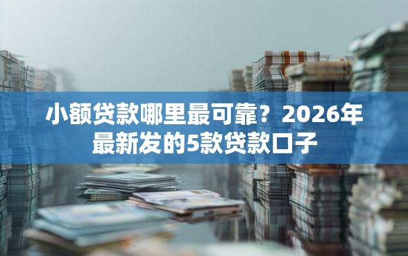 小额贷款哪里最可靠？2026年最新发的5款贷款口子