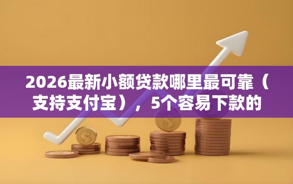 2026最新小额贷款哪里最可靠（支持支付宝），5个容易下款的借款平台无私分享
