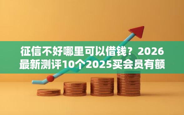 征信不好哪里可以借钱？2026最新测评10个2025买会员有额度的口子