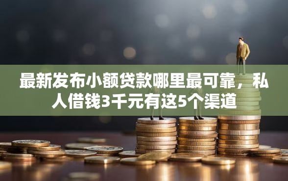 最新发布小额贷款哪里最可靠，私人借钱3千元有这5个渠道