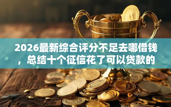 2026最新综合评分不足去哪借钱,总结十个征信花了可以贷款的平台! 2026最新综合评分不足去哪借钱,总结十个征信花了可以贷款的平台!