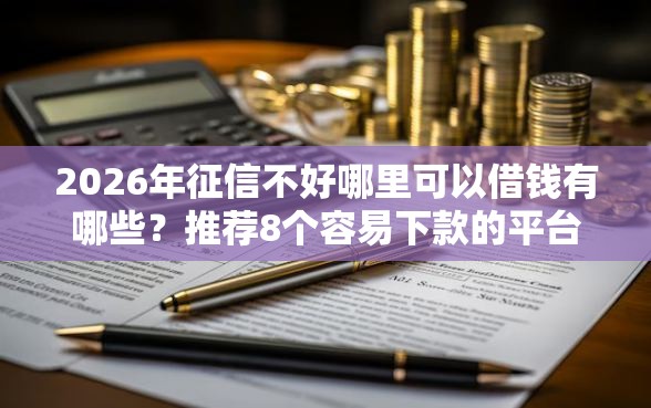 2026年征信不好哪里可以借钱有哪些？推荐8个容易下款的平台