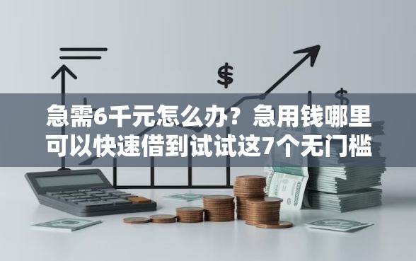 急需6千元怎么办?急用钱哪里可以快速借到试试这7个无门槛平台 急需6千元怎么办?急用钱哪里可以快速借到试试这7个无门槛平台