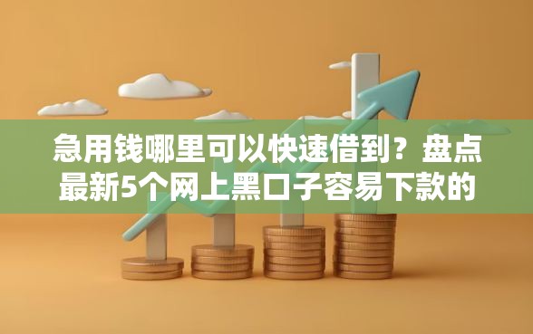 急用钱哪里可以快速借到?盘点最新5个网上黑口子容易下款的 急用钱哪里可以快速借到?盘点最新5个网上黑口子容易下款的