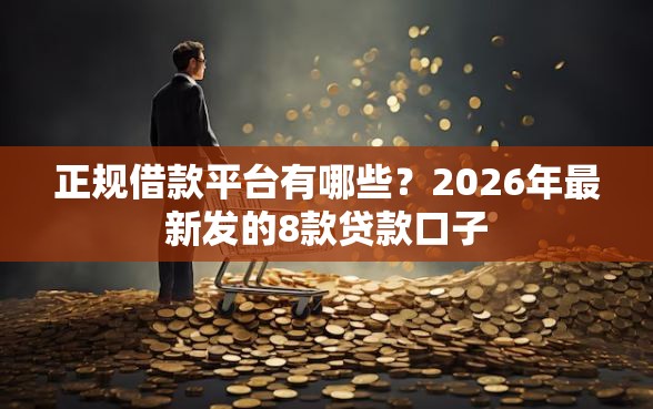 正规借款平台有哪些？2026年最新发的8款贷款口子