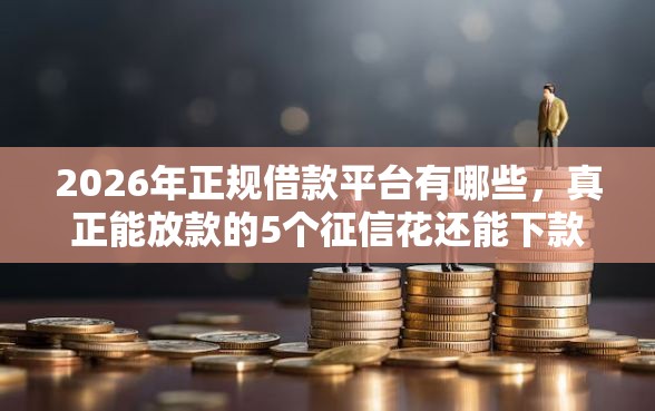 2026年正规借款平台有哪些，真正能放款的5个征信花还能下款的平台推荐