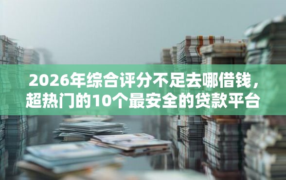 2026年综合评分不足去哪借钱,超热门的10个最安全的贷款平台推荐 2026年综合评分不足去哪借钱,超热门的10个最安全的贷款平台推荐