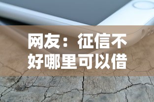网友：征信不好哪里可以借钱？求介绍几款正规苹果id贷口子