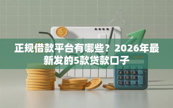 正规借款平台有哪些？2026年最新发的5款贷款口子