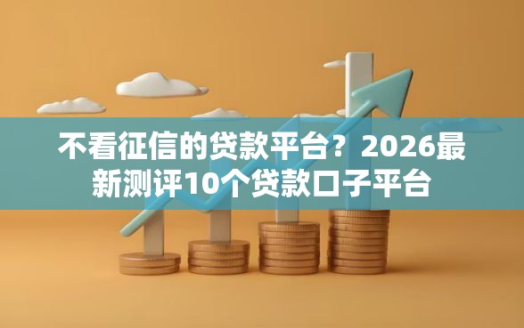 不看征信的贷款平台？2026最新测评10个贷款口子平台
