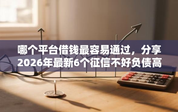 哪个平台借钱最容易通过，分享2026年最新6个征信不好负债高的软件
