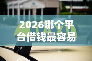 2026哪个平台借钱最容易通过，差2000元就选这7个平台