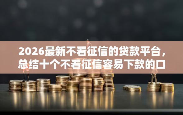 2026最新不看征信的贷款平台,总结十个不看征信容易下款的口子! 2026最新不看征信的贷款平台,总结十个不看征信容易下款的口子!