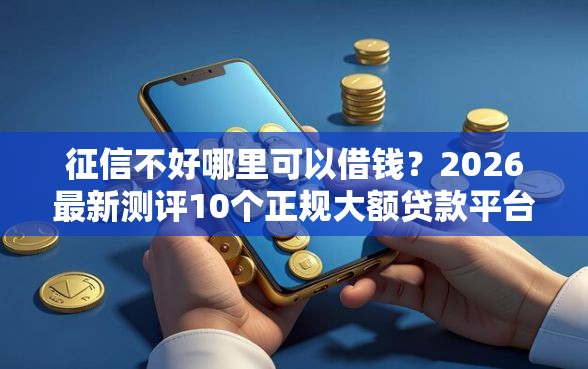 征信不好哪里可以借钱？2026最新测评10个正规大额贷款平台