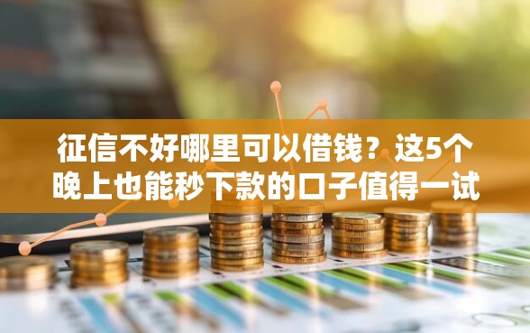 征信不好哪里可以借钱？这5个晚上也能秒下款的口子值得一试