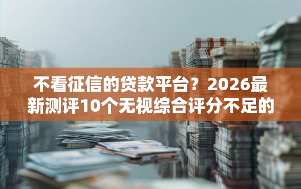 不看征信的贷款平台？2026最新测评10个无视综合评分不足的网贷