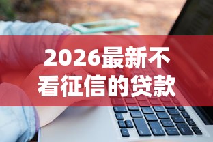 2026最新不看征信的贷款平台，总结十个十大网贷平台！