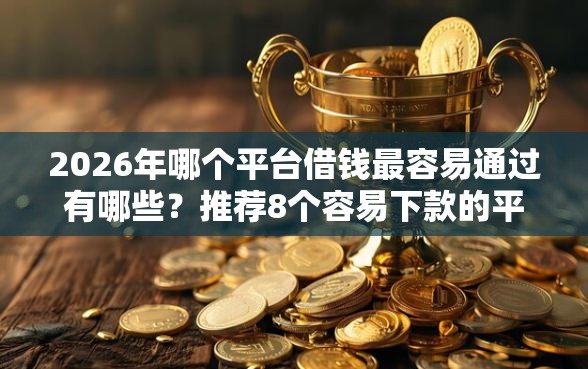 2026年哪个平台借钱最容易通过有哪些？推荐8个容易下款的平台