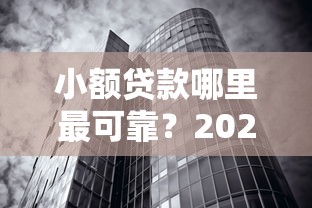 小额贷款哪里最可靠？2026最新测评10个真正无视风控黑白的网贷口子