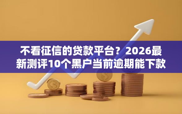 不看征信的贷款平台？2026最新测评10个黑户当前逾期能下款的口子