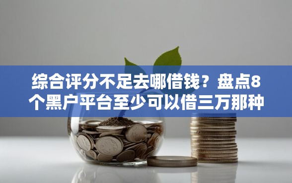综合评分不足去哪借钱？盘点8个黑户平台至少可以借三万那种给你参考