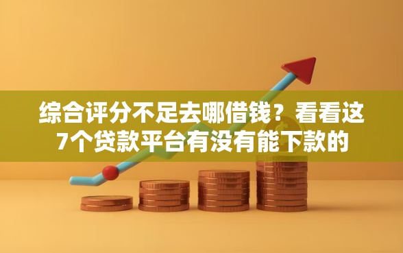 综合评分不足去哪借钱？看看这7个贷款平台有没有能下款的