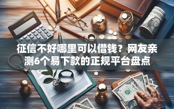 征信不好哪里可以借钱？网友亲测6个易下款的正规平台盘点
