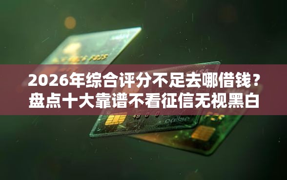 2026年综合评分不足去哪借钱？盘点十大靠谱不看征信无视黑白百分百下款网贷平台