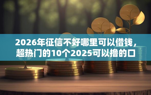 2026年征信不好哪里可以借钱，超热门的10个2025可以撸的口子推荐