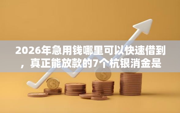 2026年急用钱哪里可以快速借到,真正能放款的7个杭银消金是贷款平台推荐 2026年急用钱哪里可以快速借到,真正能放款的7个杭银消金是贷款平台推荐