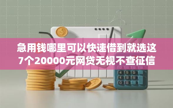 急用钱哪里可以快速借到就选这7个20000元网贷无视不查征信app