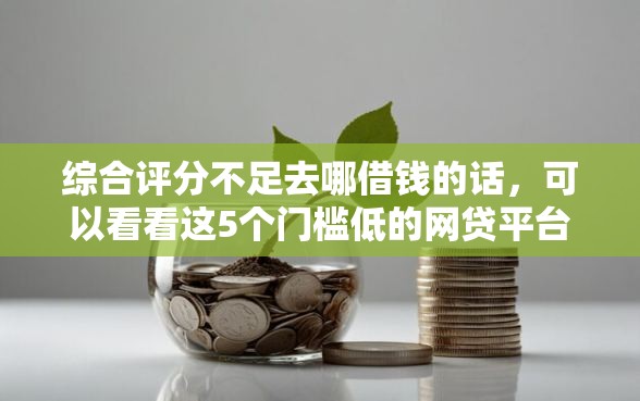 综合评分不足去哪借钱的话，可以看看这5个门槛低的网贷平台