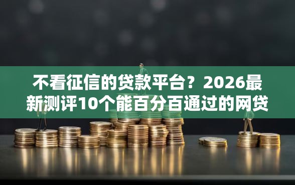 不看征信的贷款平台？2026最新测评10个能百分百通过的网贷口子