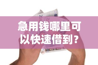 急用钱哪里可以快速借到？1千元无门槛借款平台推荐，6个分期36期的贷款平台盘点