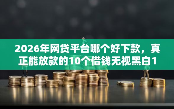 2026年网贷平台哪个好下款，真正能放款的10个借钱无视黑白100%秒下软件推荐