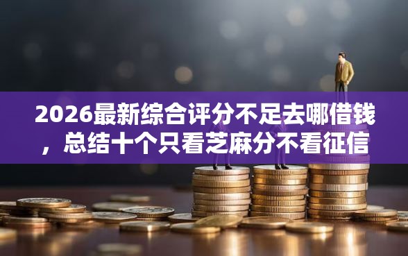 2026最新综合评分不足去哪借钱，总结十个只看芝麻分不看征信的纯线上审批平台！