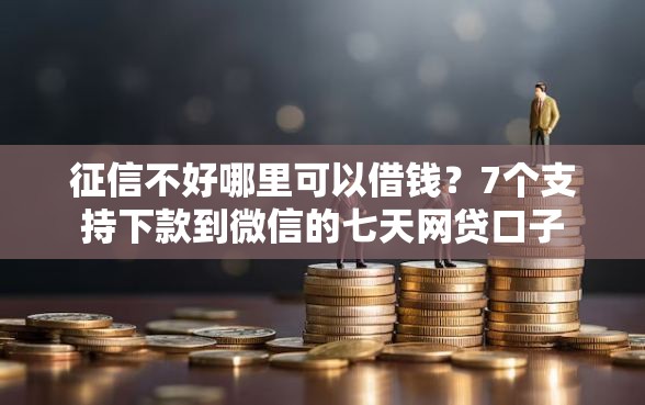 征信不好哪里可以借钱？7个支持下款到微信的七天网贷口子