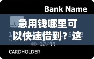 急用钱哪里可以快速借到？这6个20岁贷款平台值得一试