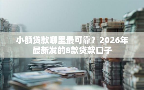 小额贷款哪里最可靠？2026年最新发的8款贷款口子