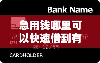 急用钱哪里可以快速借到有哪些？8个平台贷款不看征信推荐给你