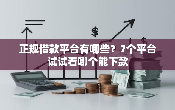 正规借款平台有哪些？7个平台试试看哪个能下款