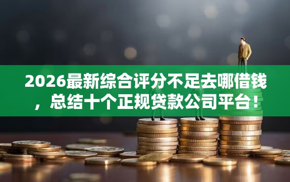 2026最新综合评分不足去哪借钱，总结十个正规贷款公司平台！