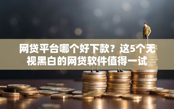 网贷平台哪个好下款？这5个无视黑白的网贷软件值得一试