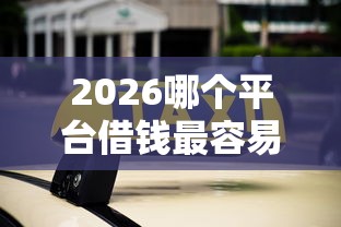2026哪个平台借钱最容易通过，差3000元就选这8个平台