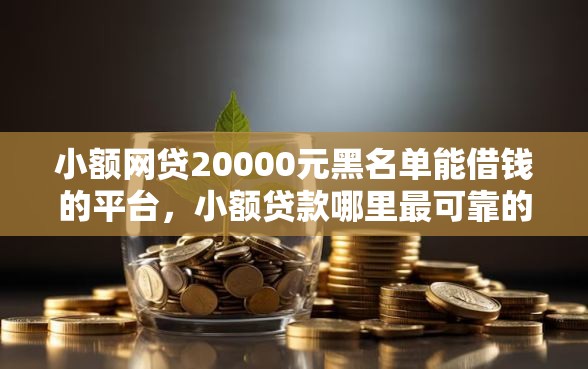 小额网贷20000元黑名单能借钱的平台，小额贷款哪里最可靠的6个平台介绍