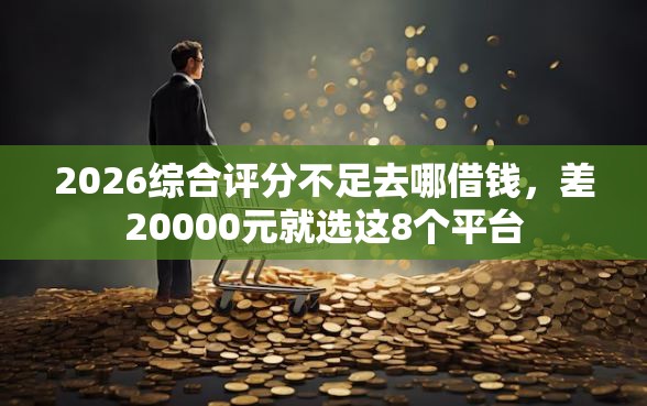 2026综合评分不足去哪借钱，差20000元就选这8个平台