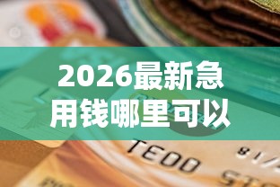 2026最新急用钱哪里可以快速借到，总结十个黑户有逾期平台能放款！