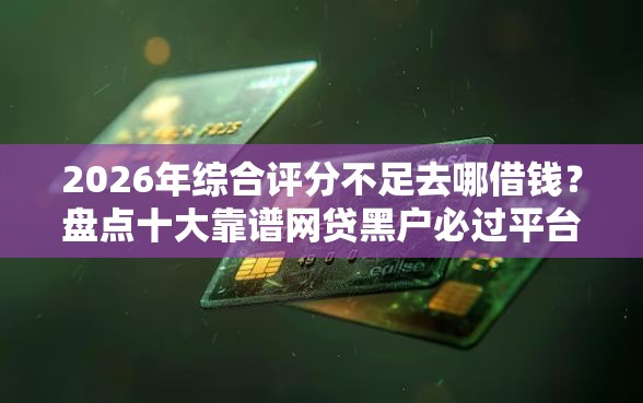 2026年综合评分不足去哪借钱？盘点十大靠谱网贷黑户必过平台